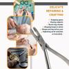 Multipurpose Precision Jewelry Making Repair Pliers, Tweezers, Scissors, Picks, Multipurpose Stainless Steel Hobby Tool for DIY Craft Supplies (Ring Closer Pliers) view 4