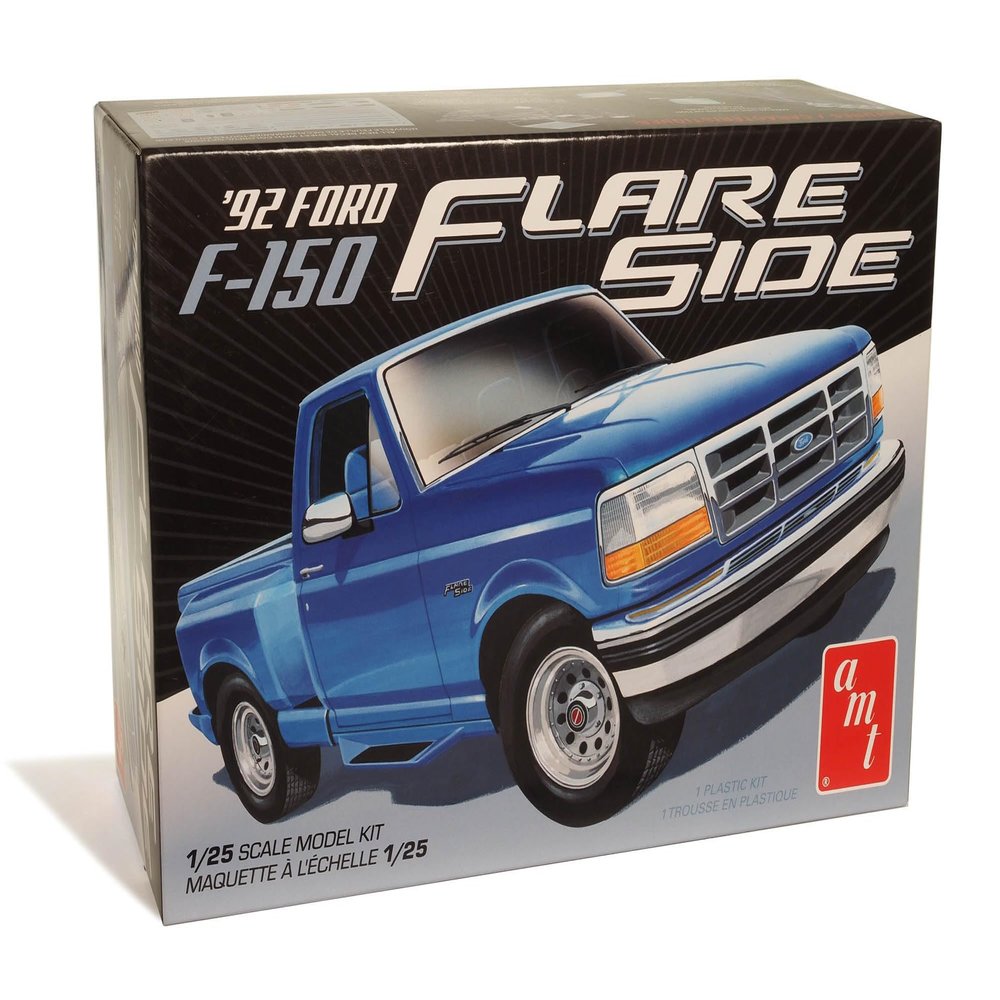 Skill 2 Model Kit 1992 F-150 Flare Side Pickup Truck 1/25 Scale Model by AMT AMT1451M