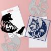 GLOBLELAND Wolf Roaring Cutting Dies Moon Die Cuts Tree Template Stencil for Card Making Decoration DIY Scrapbooking Album Craft Decor view 3
