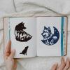 GLOBLELAND Wolf Roaring Cutting Dies Moon Die Cuts Tree Template Stencil for Card Making Decoration DIY Scrapbooking Album Craft Decor view 4