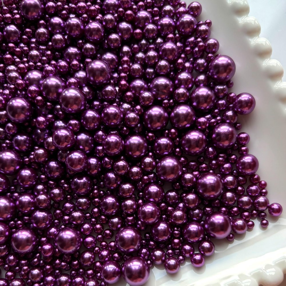 1000 Assorted Pearls Beads - No Holes, 3-10mm Craft Pearls for Vase Fillers, DIY, Weddings, Home Decoration