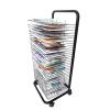 SGeneE 35 Tier Easel Art Drying Rack, Sturdy Metal Art Rack, Educational Product Drying Rack, Protect Artwork While Drying, for Artists Canvas Panels, Paper, Prints, view 1