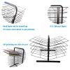 SGeneE Drying Rack for Art, Sturdy Metal Art Rack That Works As a Wall Mount or Tabletop Stand, Perfect for Classrooms 10,Tier Foldable Easel, view 4