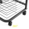 SGeneE Art Drying Rack, Functional & Mobile Paint Drying Rack, Removable Shelves, Canvas Rack Art Storage, Painting Drying Rack with Wheels, Stack Rack for Painting, Drawings,35,Layer view 4