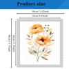 CISDKK Nature Ornament Pattern,Embroidery with Plant Patterns,Botanicals,Abstract,Plant Greenerys,Leafs,Green,Bedroom Wall Decor,11CT,9.45 * 13.39 inch view 2