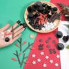 GORGECRAFT 510PCS Christmas Snowman DIY Craft Kit Mini Wood Carrot Noses Plastic Black Top Hats Tiny Snowflake Buttons Antler Hands Build for Winter Xmas DIY Crafting Sewing Party Holiday Supplies view 3