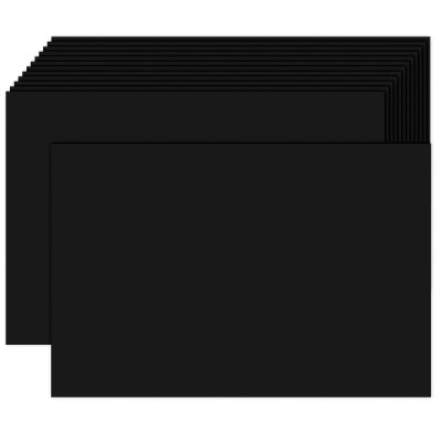 100 Pack Black Blank Index Cards 4x6 Card Stock Paper, Goefun 80lb Heavyweight Cardstock Unlined Notecards for Halloween Cards, Postcards, Photo Paper, Recipe