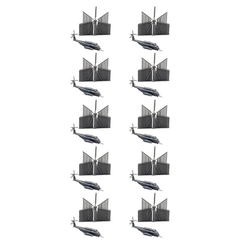 10Sets DIY Model CH-53E 1/2000-1/350 Helicopter Airplane Military Model Uncolored Resin Aircraft Mould Aeroplane for DIY Model(1/700(41mm))