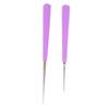 KONTONTY 6pcs Bead Hole Reamer Violet Beads Craft Tool for Jewelry Making Easy to Use Hole Expander Skid Handle Portable Supplies for Art Projects view 1
