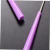 KONTONTY 6pcs Bead Hole Reamer Violet Beads Craft Tool for Jewelry Making Easy to Use Hole Expander Skid Handle Portable Supplies for Art Projects view 2