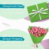 PerkHomy 48" x 1,440" (120') Medium Green Kraft Paper Roll for Craft Bulletin Board Paper Art Table Covering Crafting Gift Wrapping Bouquet Packing Parcel 80GSM 55LB (Medium Green, 48" x 120') view 4