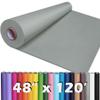 PerkHomy 48" x 1,440" (120') Light Grey Kraft Paper Roll for Craft Bulletin Board Paper Art Table Covering Crafting Gift Wrapping Bouquet Packing Parcel 80GSM 55LB (Light Grey, 48" x 120') view 1