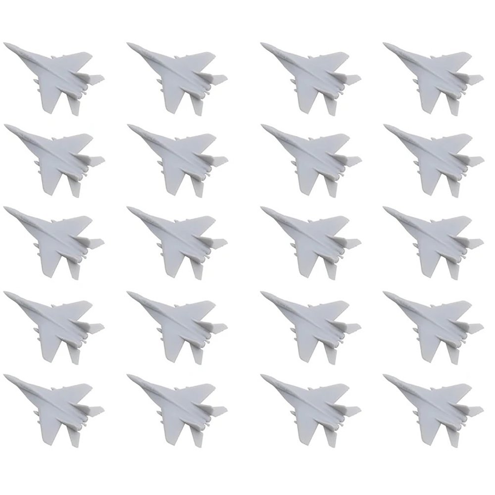 20PCS DIY Model 1/2000-1/350 Scale Model Shipboard Airplane Russian Mig-29K Military Aircraft DIY Resin Decoration Parts(1/700(25mm))