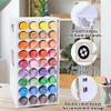 VISTABLUE Craft Paint Storage Organizer, 72 Holes Spinning Paint Holder Rack Stand Desk Organizer for Art Painting Supplies view 3