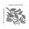 Patchwork Lantern Flower Leaf Die Cuts for Card Making, Plants Metal Cutting Dies for Paper Scrapbooking, DIY Stencils for Album Party Wedding Festivals Decoration view 2