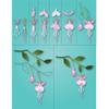 Patchwork Lantern Flower Leaf Die Cuts for Card Making, Plants Metal Cutting Dies for Paper Scrapbooking, DIY Stencils for Album Party Wedding Festivals Decoration view 3