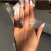 925 Sterling Silver Cubic Zirconia Eternity Engagement Wedding Bands Wedding Ring Anniversary Eternity Bands Rings CZ Engagement Bridal for Women F159 (US Code 6) view 3