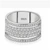 925 Sterling Silver Cubic Zirconia Eternity Engagement Wedding Bands Wedding Ring Anniversary Eternity Bands Rings CZ Engagement Bridal for Women F159 (US Code 6) view 4