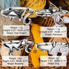 4 Pieces Crochet Ring for Finger Adjustable Yarn Tension Rings for Crocheting Yarn Guide Knitting Rings Crochet Tools view 4