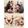 10 PCS "14x20cm" Retro Style Patterns Scrapbook Craft Paper Kit for Scrapbook Journaling Suppliesfor Cardmaking Junk Journal Decorative Cardstock Background (T10-10 PCS, 14x20cm) view 4