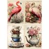 10 PCS "14x20cm" Retro Style Patterns Scrapbook Craft Paper Kit for Scrapbook Journaling Suppliesfor Cardmaking Junk Journal Decorative Cardstock Background (T5-10 PCS, 14x20cm) view 4