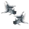 1Pair Fish Patches for Clothing Embroidery Sew On Applique for Bags Dress Clothes Patches DIY Applique(Pink) view 2
