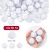 SUNNYCLUE 120Pcs Glitter Craft Balls Cat Pom Pom Balls Bulk Fibre Gainsboro Tinsel Pompom Ball Small Soft Sparkly Ball Handmade Craft Puff Sparkle Ball for DIY Crafts Cat Playing Home Party Decoration view 2
