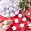 SUNNYCLUE 120Pcs Glitter Craft Balls Cat Pom Pom Balls Bulk Fibre Gainsboro Tinsel Pompom Ball Small Soft Sparkly Ball Handmade Craft Puff Sparkle Ball for DIY Crafts Cat Playing Home Party Decoration view 3