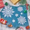 SUNNYCLUE 96Pcs 6 Styles Snowflake Charms Christmas Cabochons Bulk Plastic White Flatback Winter Xmas Snowflakes Large Charms Mini Cabochon Embellishment for Making DIY Decor Craft Jewelry Accessories view 4