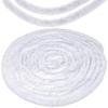 49.2FT Christmas Faux Fur Ribbon Trim White Furry Soft Fur Garland Xmas Tree Winding Stripe for Xmas Tree Winter Wreath Bows Craft Clothing Embellishment, 2.76 inch view 1