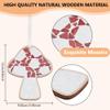 WEBEEDY 2 Pcs Mushroom Mosaic Kit DIY Mosaic Ornament Kit Cute Mosaic Coaster Making Set,Glass Mosaic Tiles with Wooden Base for Adult Beginner,Handmade Gift for Housewarming Birthday Christmas view 3