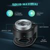 45X Jewelry Magnifier with 6 Light, Rechargeable Desktop Portable Coin Magnifier Sewing Magnifing Glass for Textile Optical Jewelry Tool Coins Currency Black view 4