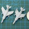 10PCS Super Etendard Shipborne Attacker Plane Simulation DIY Model 1/2000-1/350 3D Printing Airplane Model for DIY Military Model(1/350 (40mm)) view 3