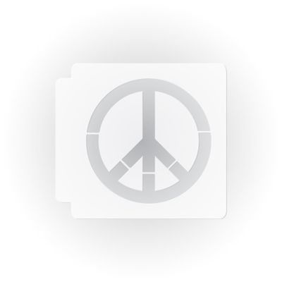 Peace Sign 783-D416 Stencil (9 inch)
