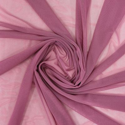 Ice Fabrics 4-Way Stretch Power Mesh Fabric by The Yard - 60" Wide Nylon Spandex Sheer Net - Breathable & Stretchy Mesh Fabric for Sewing Activewear, Dresses, Crafts - Dusty Rose - 5 Yards