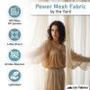 Ice Fabrics 4-Way Stretch Power Mesh Fabric by The Yard - 60" Wide Nylon Spandex Sheer Net - Breathable & Stretchy Mesh Fabric for Sewing Activewear, Dresses, Crafts - Dusty Rose - 5 Yards view 4