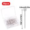 Gumney 50pcs Corsage Bouquet Pins, 1.49inch Diamond Head Boutonniere Pins, Clear Straight Pins for Wedding Bridal Hair Accessories Jewelry Decoration DIY Craft Dressmaking view 2