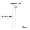 Gumney 50pcs Corsage Bouquet Pins, 1.49inch Diamond Head Boutonniere Pins, Clear Straight Pins for Wedding Bridal Hair Accessories Jewelry Decoration DIY Craft Dressmaking view 3