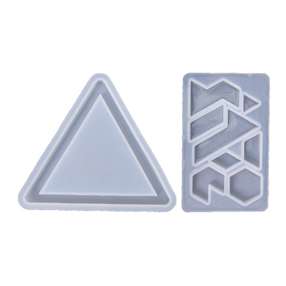 MinnowXY Puzzle Resin Molds Puzzle Piece Silicone Molds for Triangle Molds Tangram Set Christmas Molds for Puzzle Game Resin Silicone