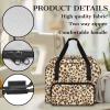 Pzuqiu Leopard Print Sewing Machine Carrying Case Portable Padded Sewing Machine Storage Bag Dust Cover with Pockets for Standard Sewing Machine (Bag Only) view 4