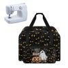 Pzuqiu Halloween Pumpkin Ghost Sewing Machine Carrying Case Tote Bag Padded Storage Cover Carrying Case with Pockets and Handles Suitable for Most Standard Sewing Machine view 1