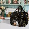 Pzuqiu Halloween Pumpkin Ghost Sewing Machine Carrying Case Tote Bag Padded Storage Cover Carrying Case with Pockets and Handles Suitable for Most Standard Sewing Machine view 2