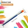 1/2 inch Flat Paint Brushes for Acrylic Painting,40-Pack Small Paint Brushes Bulk with Wooden Handle for Acrylic, Watercolor, Oil, Crafts, Face Body Art view 2
