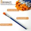1/2 inch Flat Paint Brushes for Acrylic Painting,40-Pack Small Paint Brushes Bulk with Wooden Handle for Acrylic, Watercolor, Oil, Crafts, Face Body Art view 3