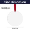 54 pcs Metal Sublimation Ornament Blanks,Sublimation Christmas Ornament Blanks for Christmas Tree Decor Ornaments,Double Sided Sublimation Ornaments Round Sublimation Blanks view 2
