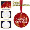 54 pcs Metal Sublimation Ornament Blanks,Sublimation Christmas Ornament Blanks for Christmas Tree Decor Ornaments,Double Sided Sublimation Ornaments Round Sublimation Blanks view 3