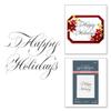 Spellbinders BP-178 Copperplate Happy Holidays Press Plate from the Copperplate Holiday Sentiments Collection by Paul Antonio view 2