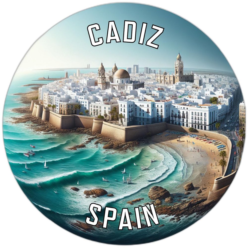 Cadiz Spain Souvenir Vinyl Decal Sticker 3-Inch