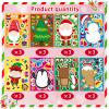 24 Sheets Christmas Stickers, Stocking Stuffers for Kids, Make Your Own Sticker, Make a Face Stickers Xmas Gift Sticker Christmas Party Games view 4
