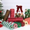 Rilisili 2 Rolls Chocolate Brown Metallic Mesh Ribbon 10 Inch X 10 Yards(30 Feet) Copper Foil Mesh Ribbons for Party Wreath Swags Wedding Home Decor Valentine's Day Christmas Decoration view 3